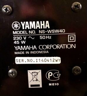 Сабвуфер Yamaha саундбар Yamaha
