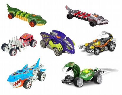 Экстремальные гонки Hot Wheels паук кобра акула