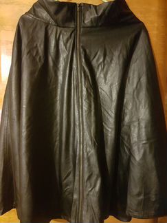 Юбка кожаная черная