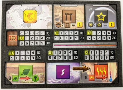 Настольная игра Покорение Марса. Планшет игрока