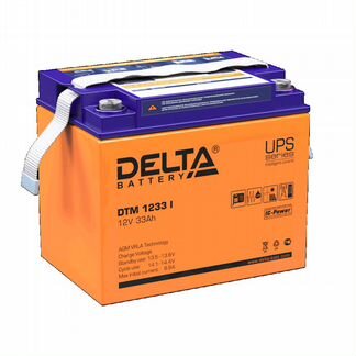 Аккумулятор тяговый Delta DTM 1233 i (12В 33 Ач)