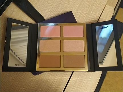 Палетка хайлайтер, румяна, контур, бронзер tarteis