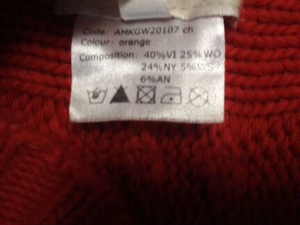 Снуд / шарф красный и синий М от Alessandr Manzoni