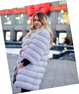 Шуба мех песца