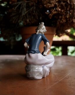 Nao by Lladro статуэтка девочка с щенками, Испания