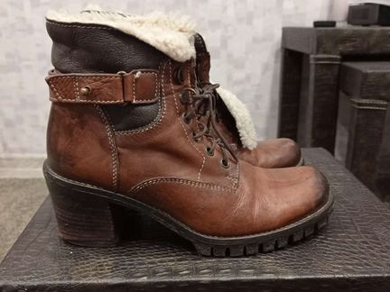 Ботинки кожа,на меху