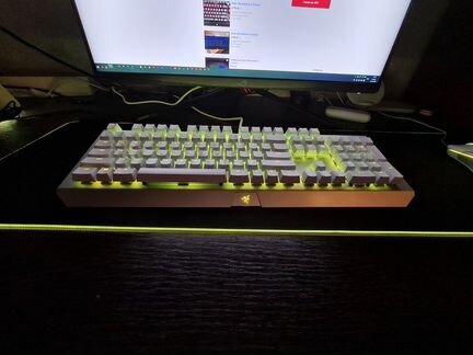 Клавиатура razer blackwidow xchroma mercury white