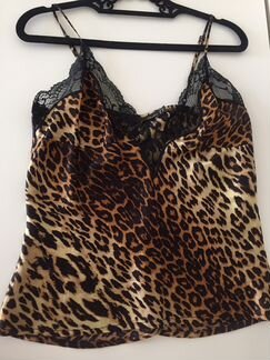 Топ из натурального шёлка с кружевом